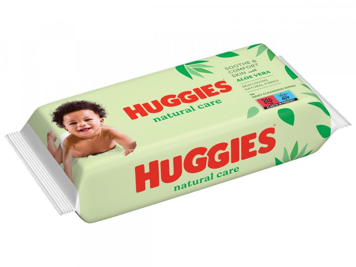 Toalhitas Huggies Natural Care - 56 Unidades