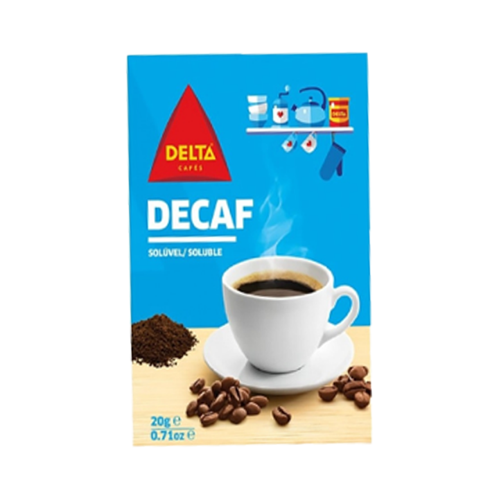 Café Solúvel Descafeinado Delta - 20 gr