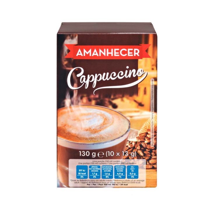 Café Solúvel Cappuccino Amanhecer Saquetas - 10x13 gr