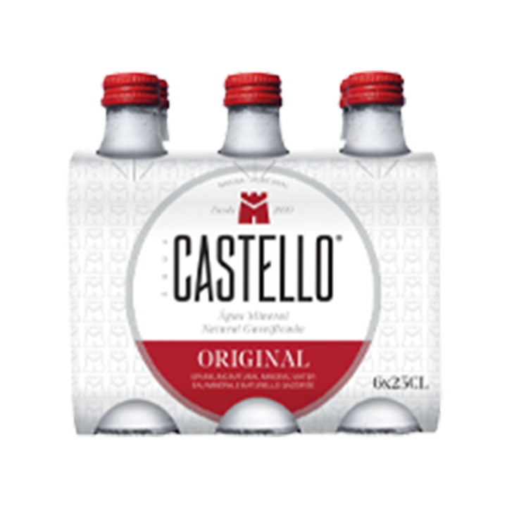 Água com Gás Castello Original - 6x250 ml