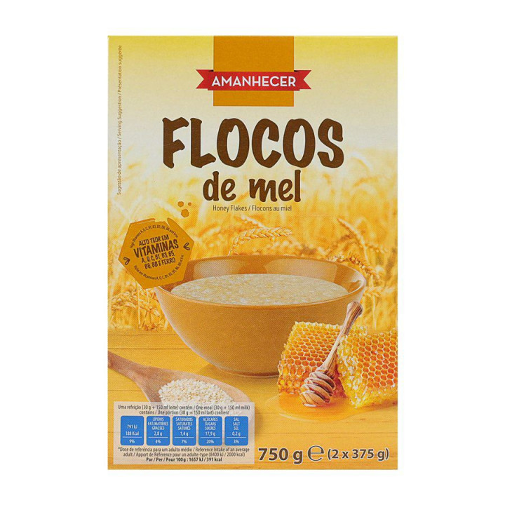 Flocos de Cereais Amanhecer Mel - 750 g