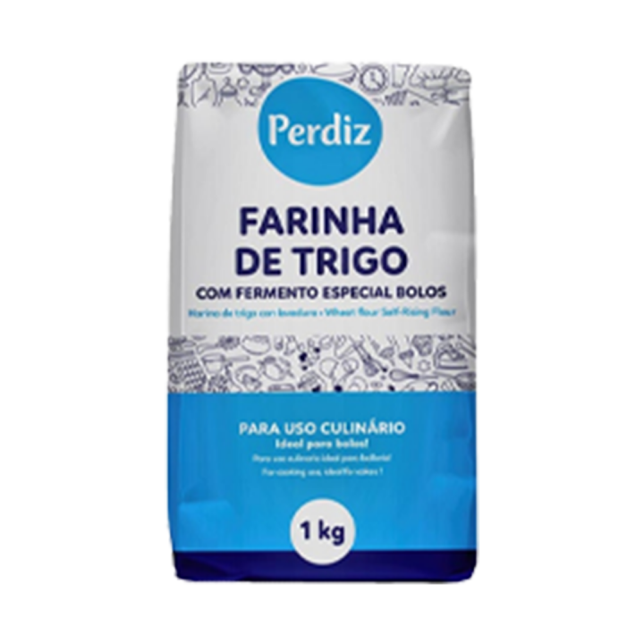 Farinha de Trigo Perdiz com Fermento Especial Bolos - 1 kg