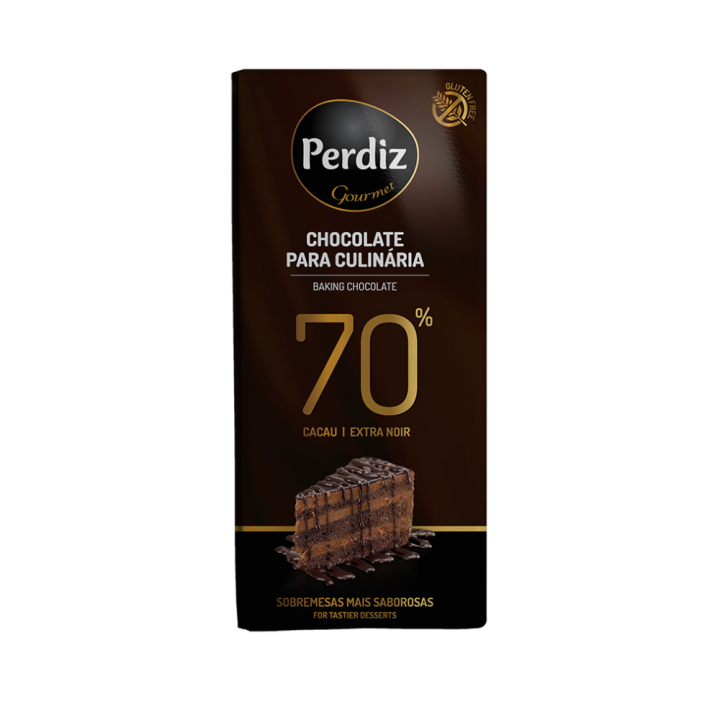 Chocolate para Culinária Perdiz 70% Cacau - 200 gr