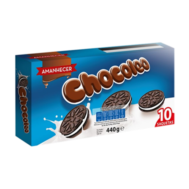 Bolachas Recheadas Amanhecer Chocoleo Saquetas - 10x44 gr