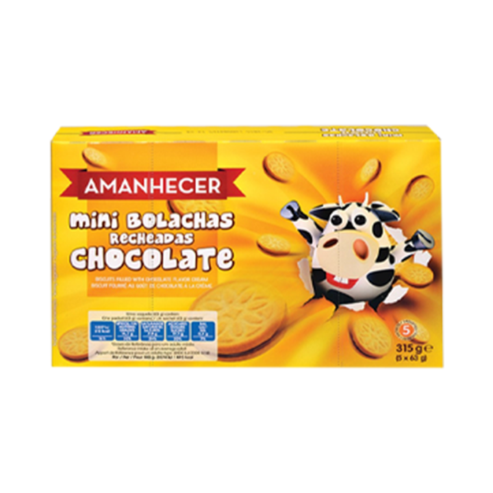 Mini bolachas recheadas Amanhecer Chocolate - 315 gr