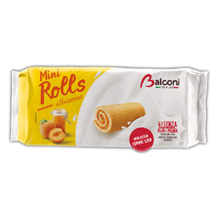 Mini Rolls Albicocca Balconi - 180 gr