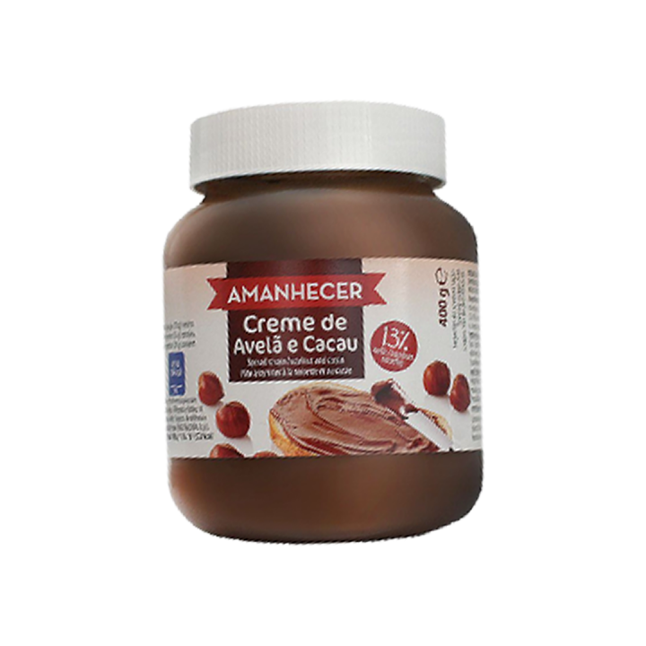 Creme de Barrar Avelã e Cacau Amanhecer - 400 gr