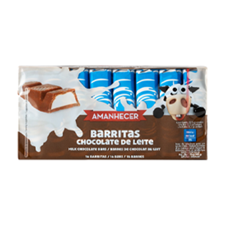 Barritas Chocolate de Leite Amanhecer - 200 gr