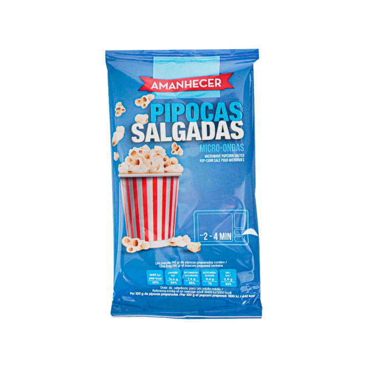 Pipocas Salgadas para Microondas Amanhecer - 90 gr