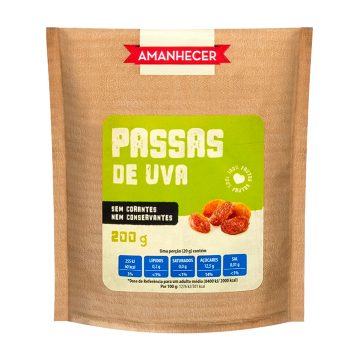 Passas de Uva Amanhecer - 200 gr