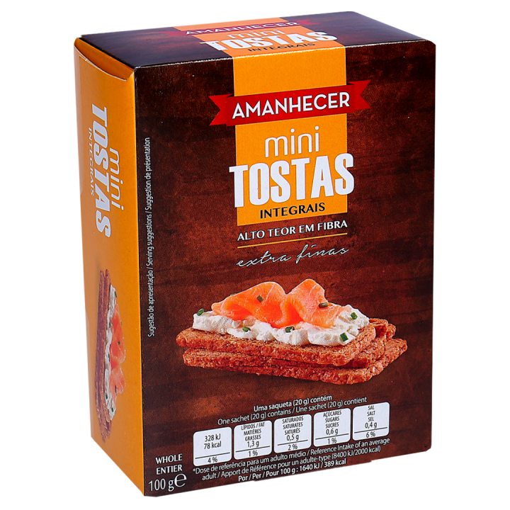 Mini Tostas Integral Amanhecer - 110 gr