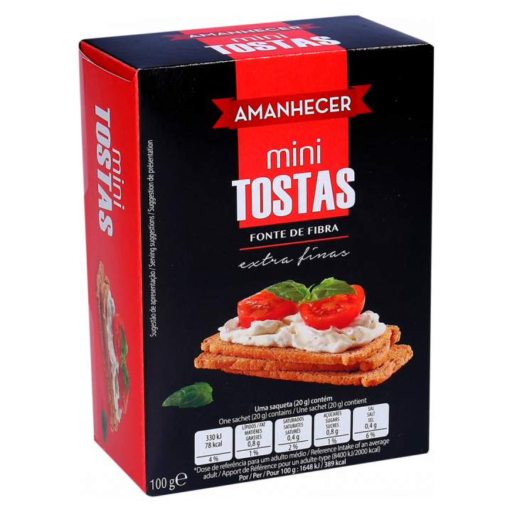 Mini Tostas Extra Finas Amanhecer - 110 gr