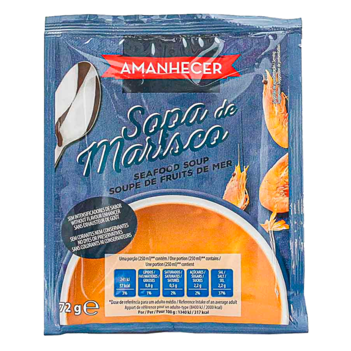 Sopa de Mariscos Amanhecer - 72 gr