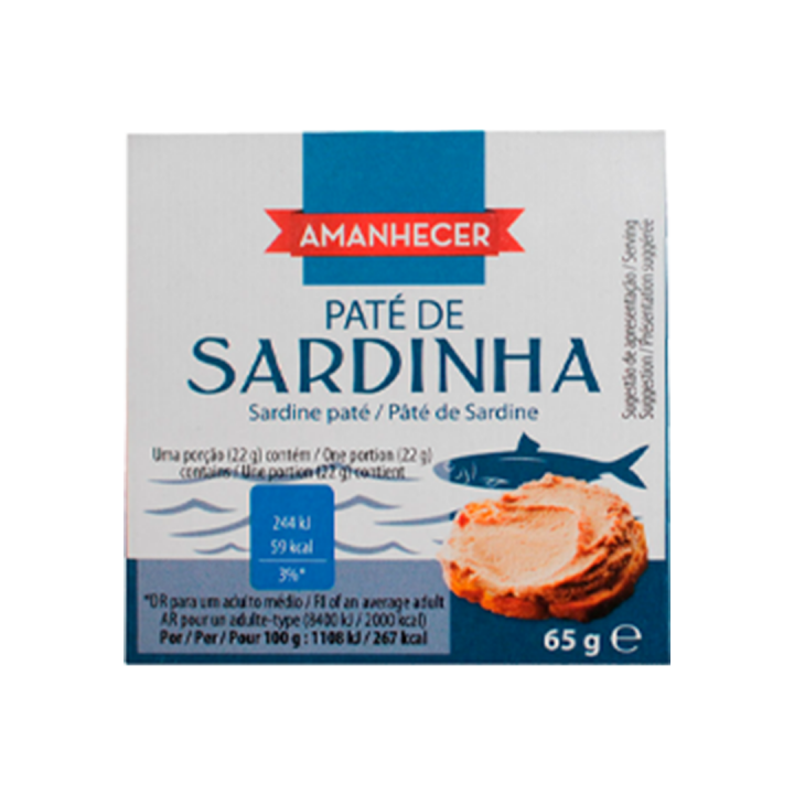 Patê de Sardinha Amanhecer - 65 gr