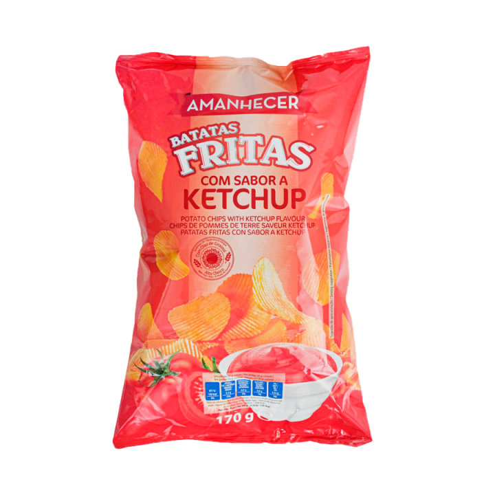 Batata Frita Amanhecer Onduladas Ketchup - 170 gr