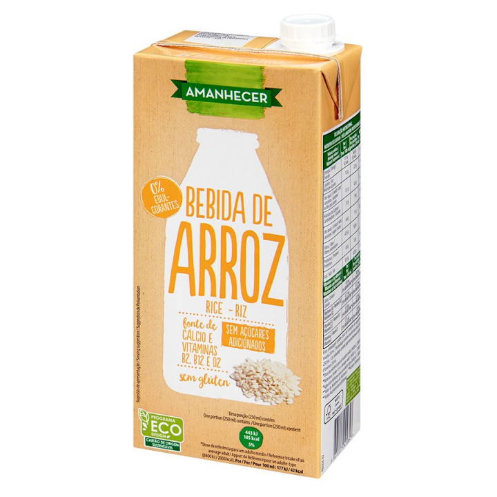 Bebida Vegetal Arroz Amanhecer - 1 L