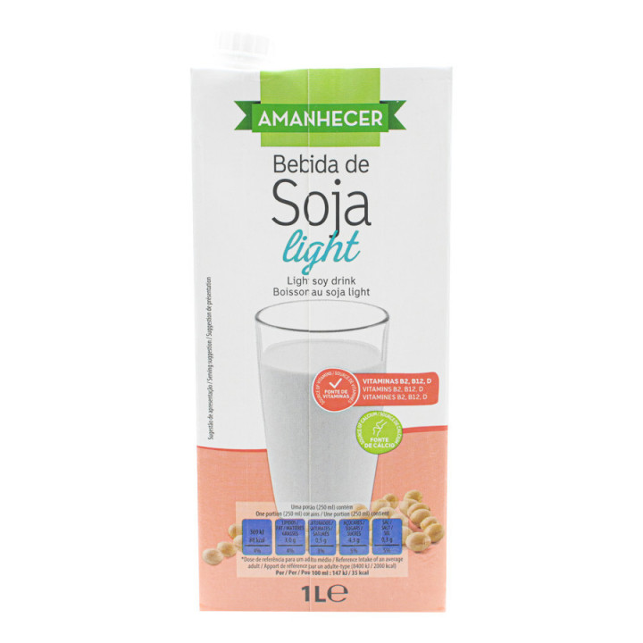 Bebida Vegetal Soja Amanhecer Light - 1 L