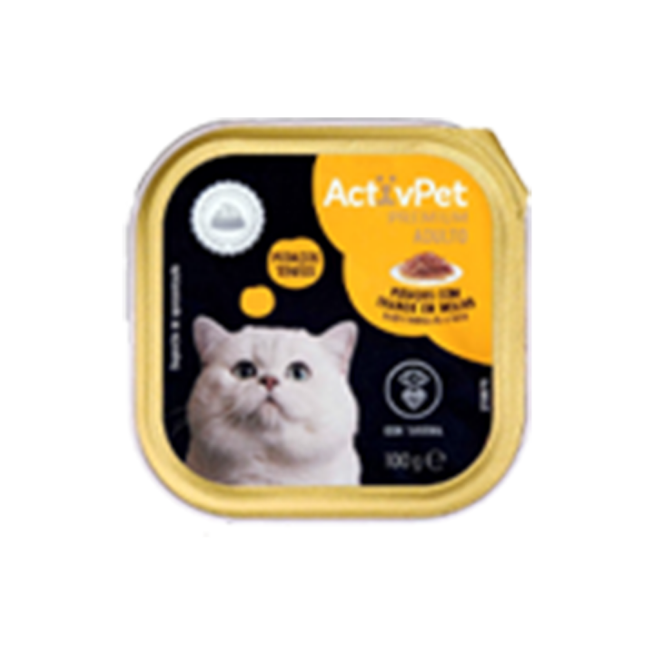 Ração Húmida para Gato Adulto ActivPet Frango em Molho  - 100 gr