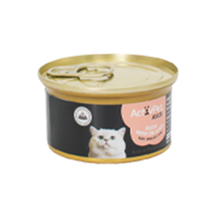 Ração Húmida Gourmet para Gato Adulto ActivPet Salmão - 100 gr