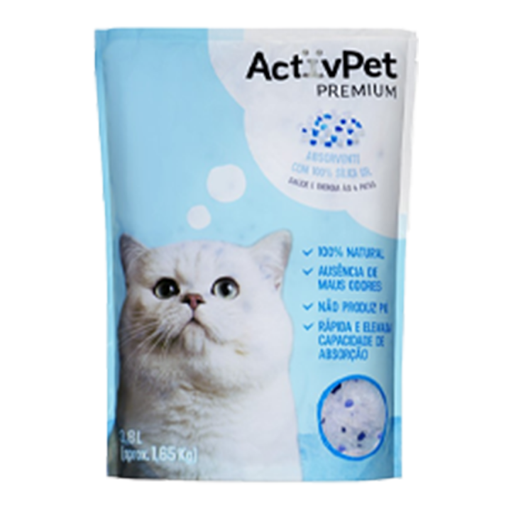 Absorvente Sílica em Gel para Gato ActivPet - 3,8L