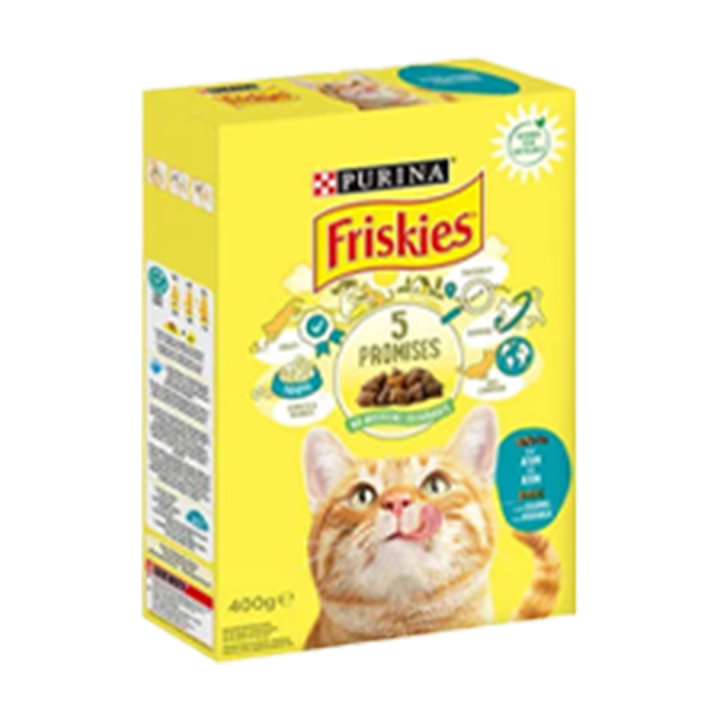 Ração para Gato Adulto Purina Friskies Atum e Legumes - 400 gr