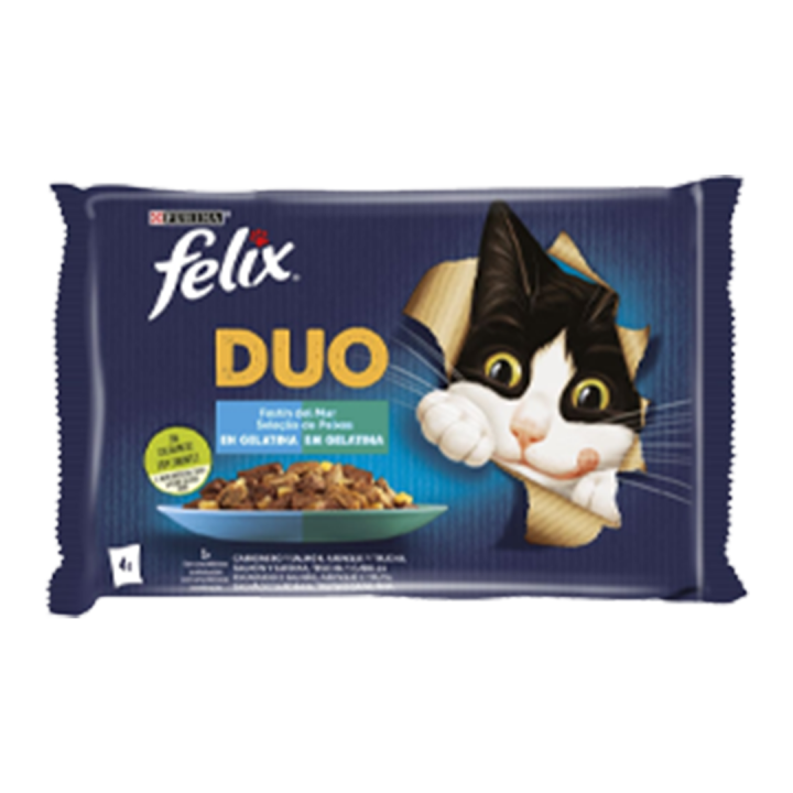 Ração Húmida Purina Felix Duo GAMA - 4x85 gr