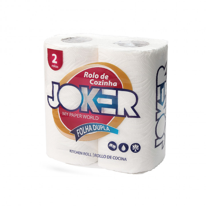 Rolo de Cozinha Folha Dupla L+ Joker - 2 Unidades