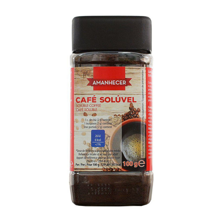 Café Solúvel Amanhecer com Cafeína - 100 G