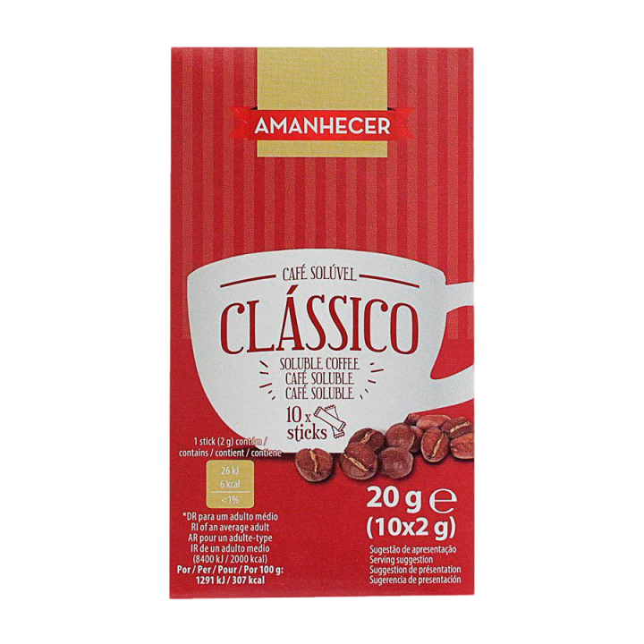 Café Solúvel Amanhecer Saquetas - 10x2 gr