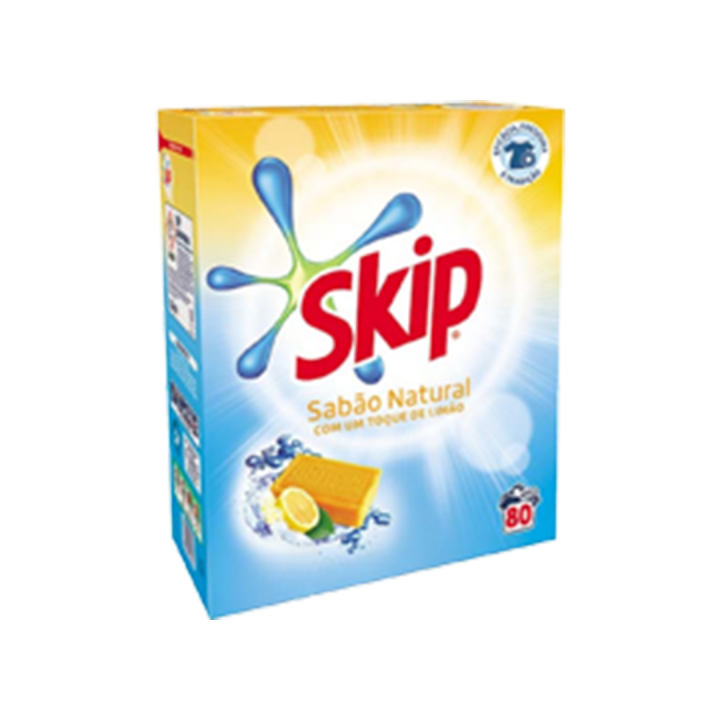 Skip Detergente em Pó Natural - 80 doses