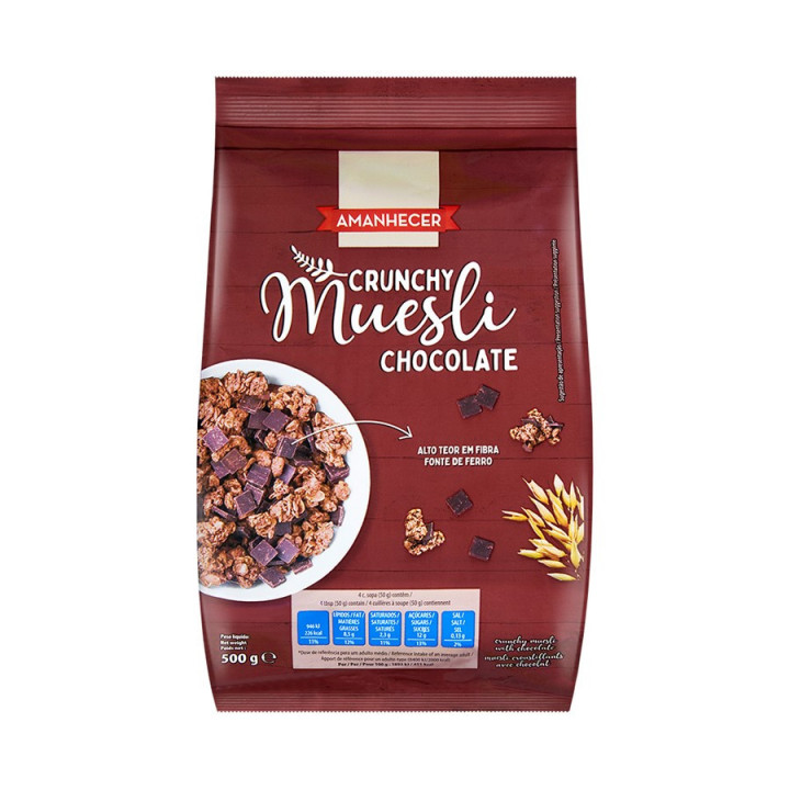 Cereais Muesli Crunchy Amanhecer Chocolate - 500 g