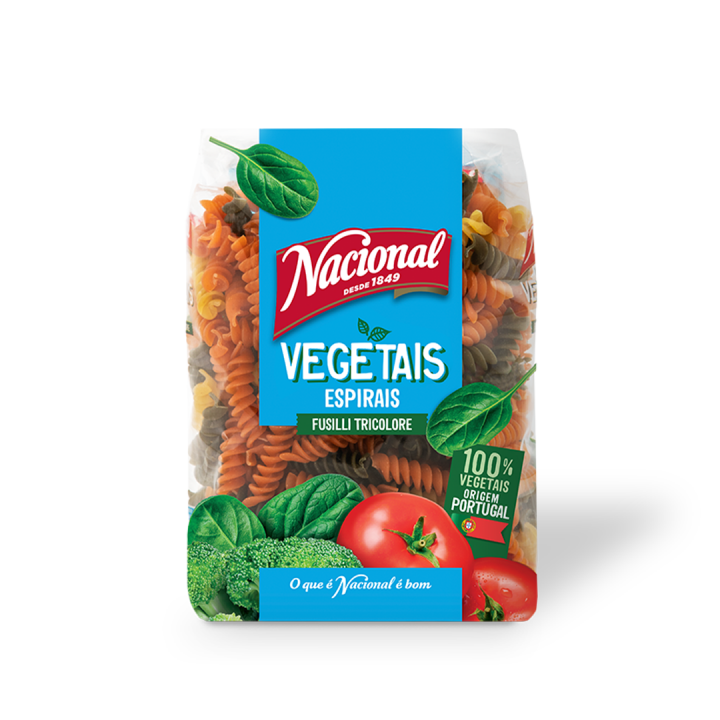 Massa Vegetais Nacional Espirais - 500 gr