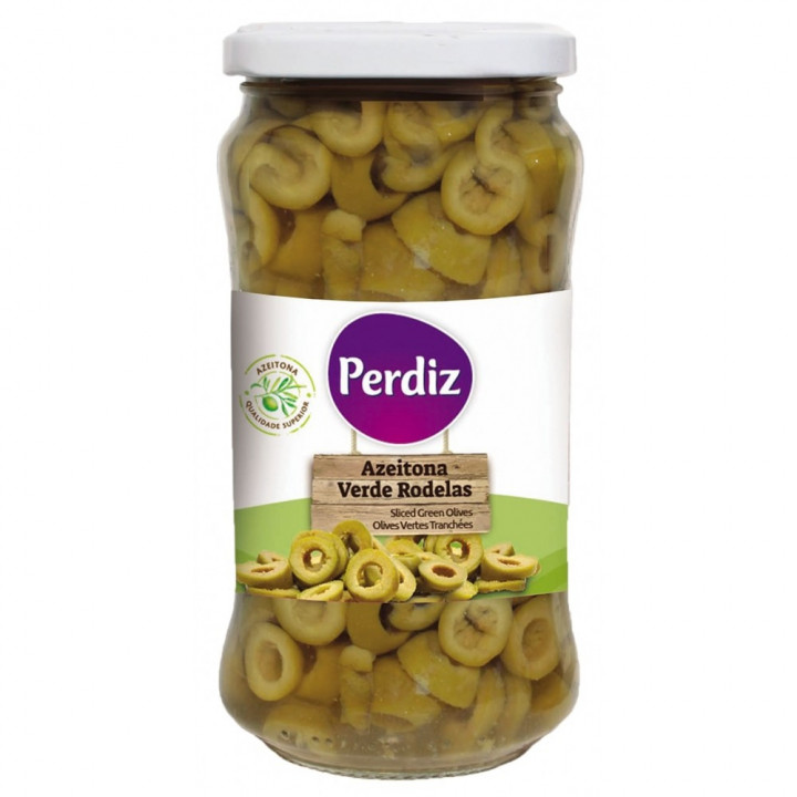 Azeitona Verde Oxidada Rodelas Perdiz Frasco - 200 Gr