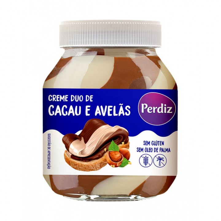 Creme de Barrar Duo Cacau e Avelã Perdiz - 360 gr