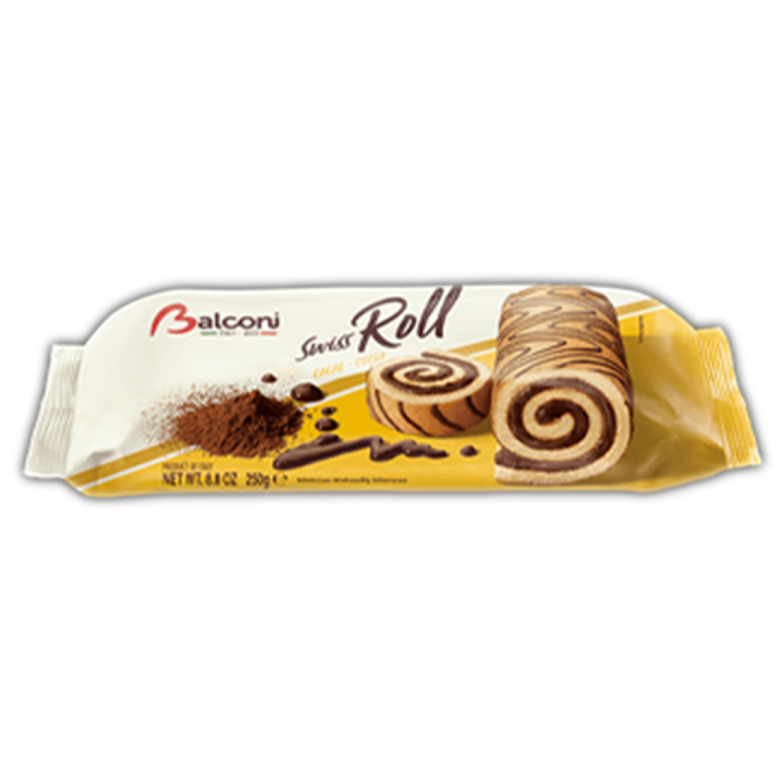 Swiss Roll Cacao Balconi - 250 gr