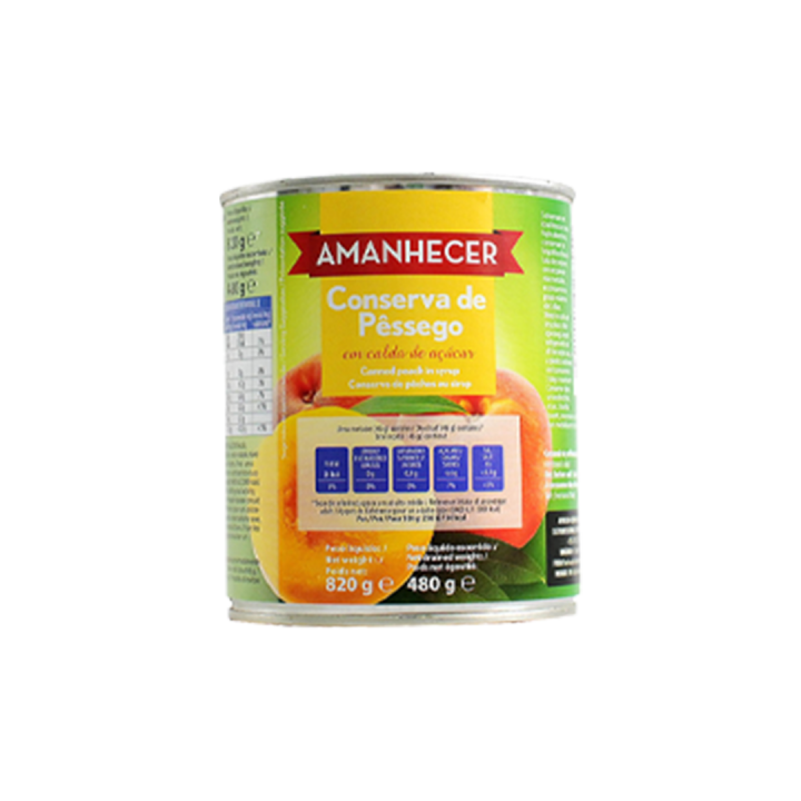 Conserva de Pêssego Amanhecer - 820 gr