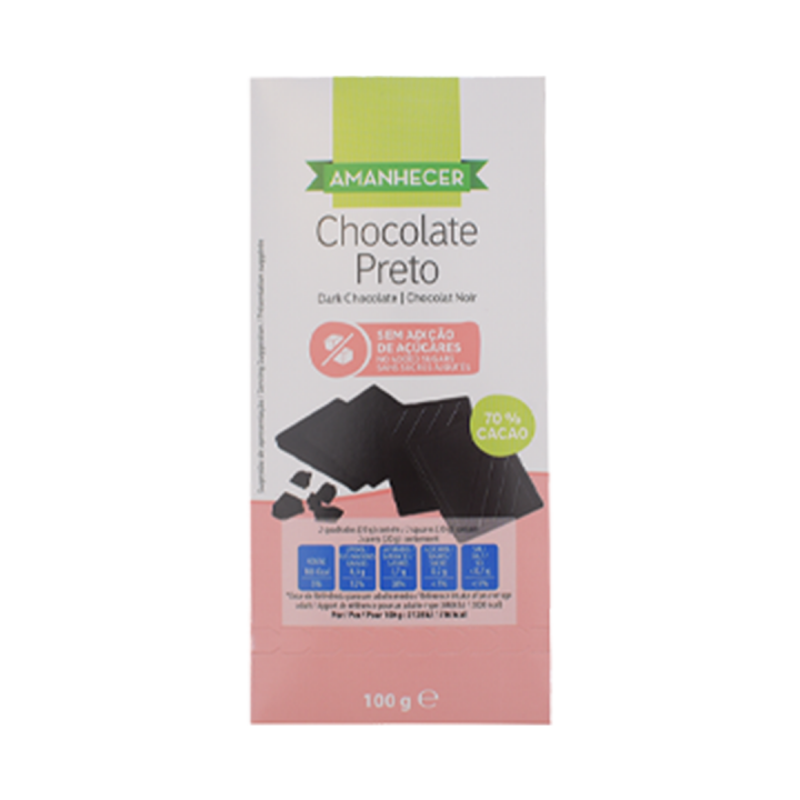 Chocolate Preto Amanhecer - 100 gr