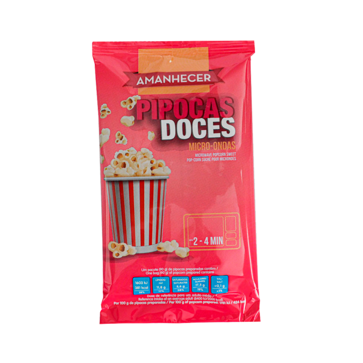 Pipocas Doces para Microondas Amanhecer - 90 gr