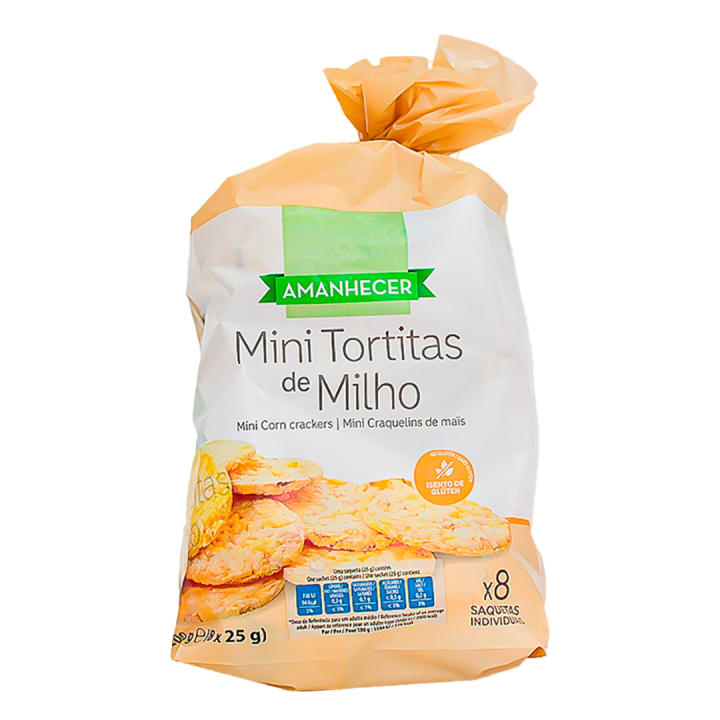 Mini Tortitas Amanhecer Milho - 200 gr