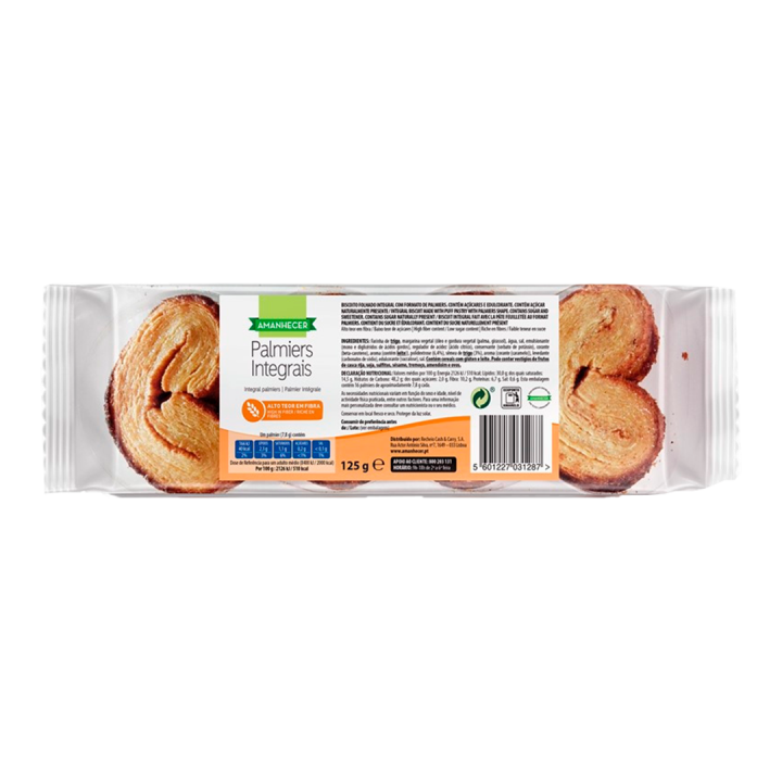 Palmiers Integrais Amanhecer - 125 gr