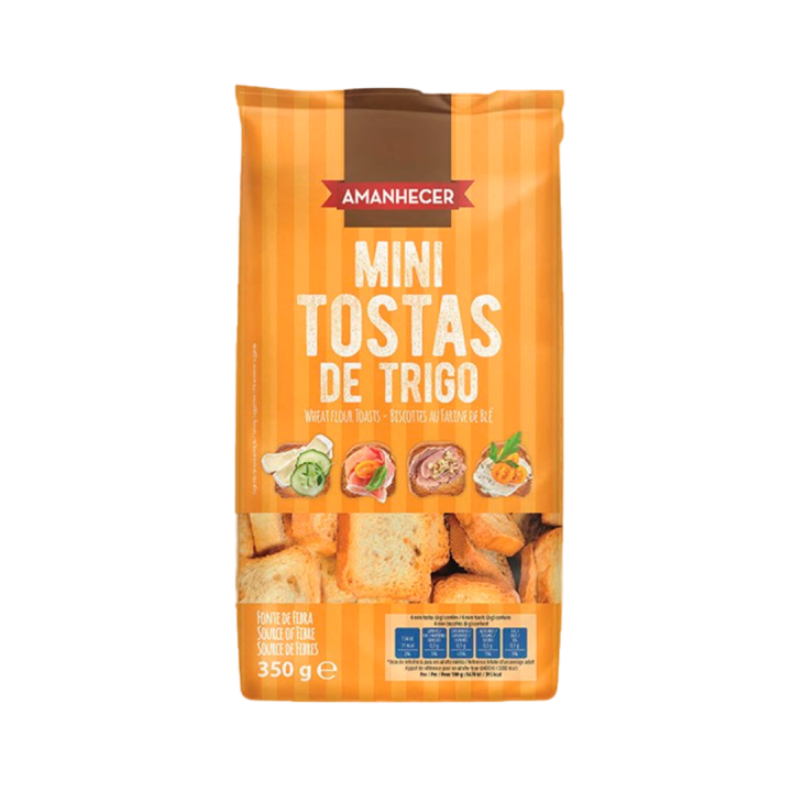 Mini Tostas de Trigo Amanhecer - 350 gr