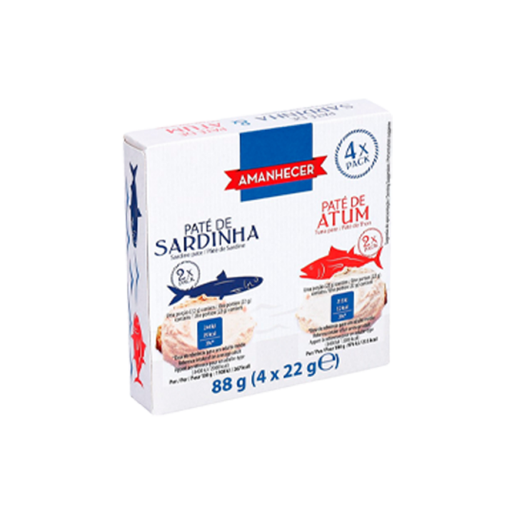 Pack Patê de Atum e Sardinha Amanhecer - 4x22 gr