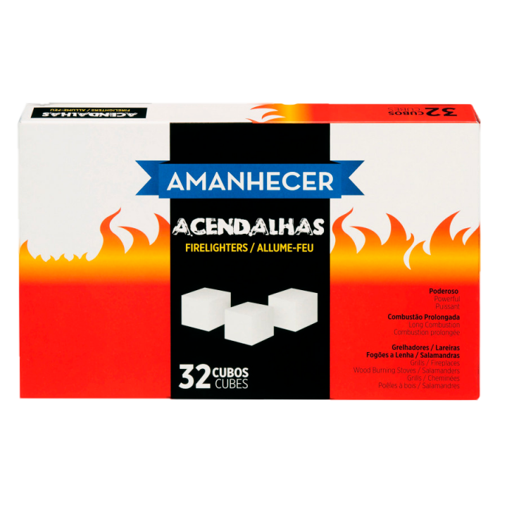 Acendalhas Cubo Branca Amanhecer - 32 Cubos