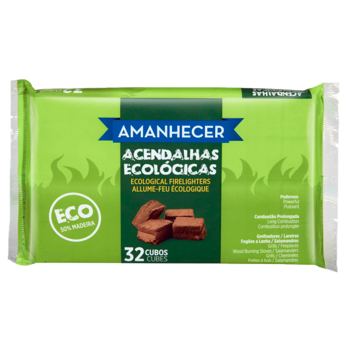 Acendalhas Ecológicas Amanhecer - 32 Cubos