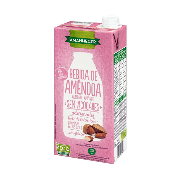 Bebida Vegetal Amêndoa Amanhecer sem Açúcar - 1 L