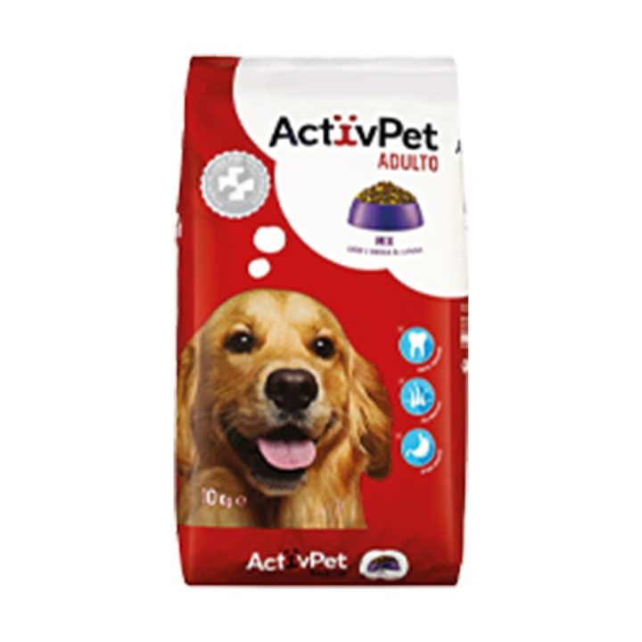 Ração Seca para Cão Adulto ActivPet Mix - 10 kg