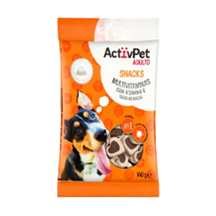 Snack para Cão Adulto ActivPet Multivitaminas - 140 gr