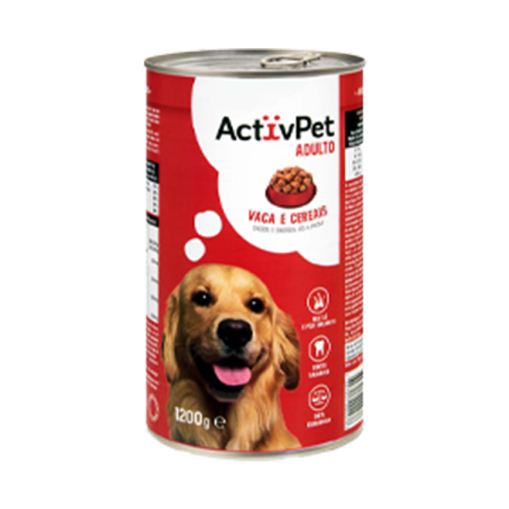 Ração Húmida para Cão Adulto ActivPet em Molho GAMA - 1200 gr