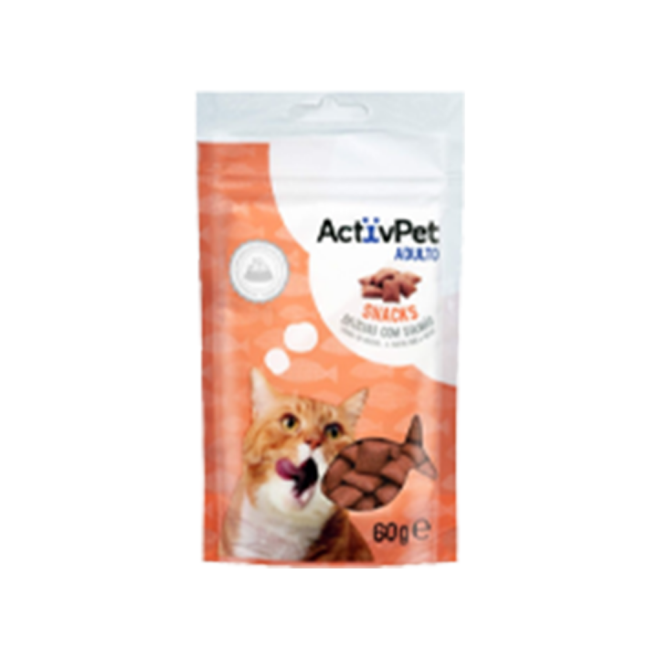 Snack para Gato ActivPet Delícias de Salmão - 60 gr