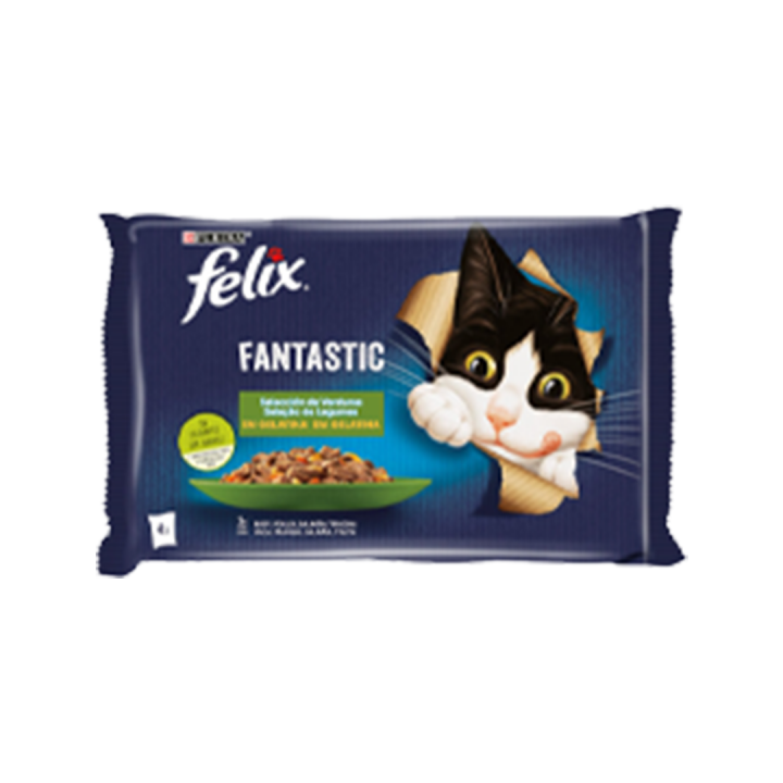 Ração Húmida Purina Felix Fantastic GAMA - 4x85 gr